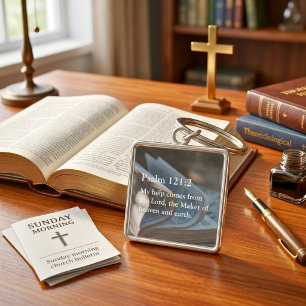 Custom Bible Verse Christmas Gifts for Pastors Key Ring