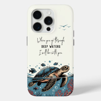 Custom Bible Verse Isaiah 43:2 Christian Gift iPhone 15 Pro Case