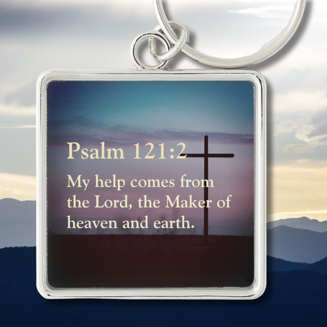 Custom Bible Verse Quote Christian Gifts for Women Key Ring (Christian Gifts for Women)