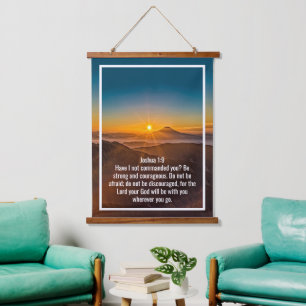 Custom bible verses quotes and personalised word hanging tapestry