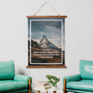 Custom bible verses quotes and personalised word hanging tapestry