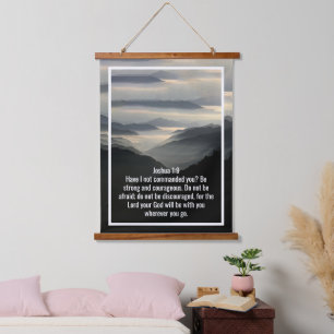 Custom bible verses quotes and personalised word hanging tapestry