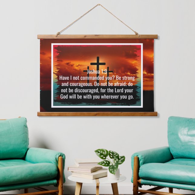 Custom bible verses quotes and personalised word  hanging tapestry (Living Room)