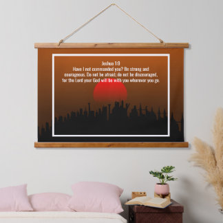 Custom bible verses quotes and personalised word  hanging tapestry