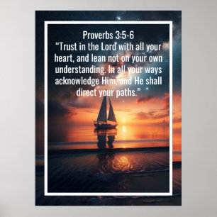 Custom bible verses quotes and personalised word poster