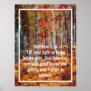 Custom bible verses quotes and personalised word poster