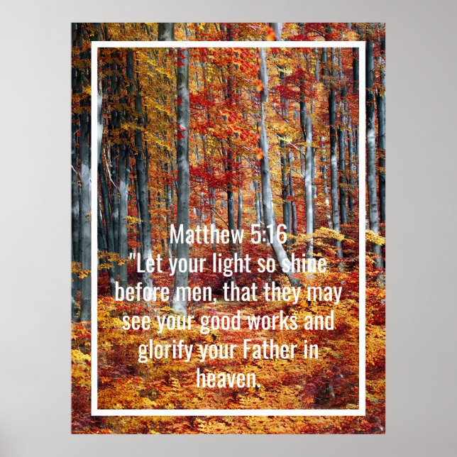 Custom bible verses quotes and personalised word  poster (Front)