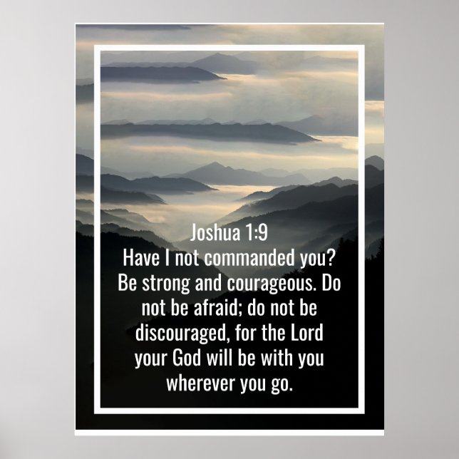 Custom bible verses quotes and personalised word  poster (Front)