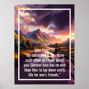 Custom bible verses quotes and personalised word poster