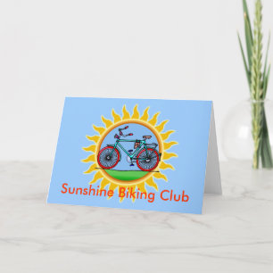 Custom Bicycling Club Logo Wear Card