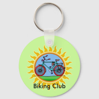 Custom Bicycling Club Logo Wear Key Ring