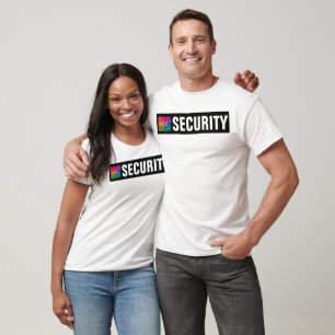 Custom Big Text Security Staff Crew Employee T-Shirt
