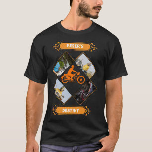 Custom Biker Photo Collage T-Shirt