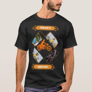 Custom Biker Photo Collage T-Shirt