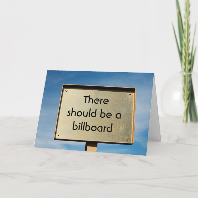 Custom Billboard Thank You Card (Front)