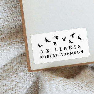 Custom Birds Personal Library Ex Libris Bookplate Label