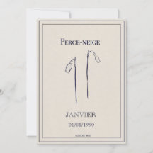 Custom Birth Flower Gift Card