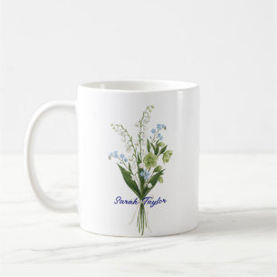Custom Birth Flower Lily of The Valley Coffee Mug