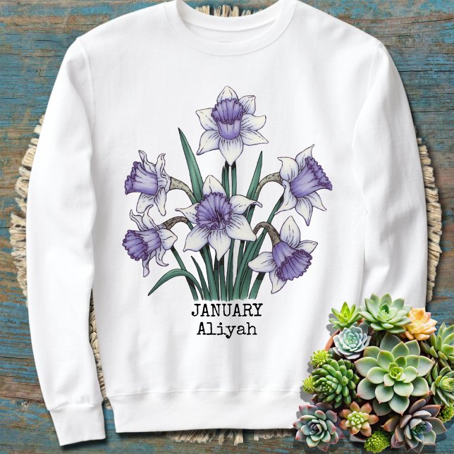 Custom Birth Month Personalised Mum Gift Grandma Sweatshirt (Creator Uploaded)