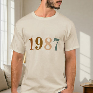 Custom Birth Year tshirt, Personalized Birthday  T-Shirt