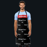 Custom Birthday Apron - Funny Name & Age!<br><div class="desc">Make the birthday chef feel extra special! Image shows: Festive apron template with space for custom name, age, and funny birthday message. Made from quality, easy-clean fabric with adjustable fit. Perfect for birthday baking, party hosting, or milestone celebrations. Fast shipping! Create a personalised apron that adds humour and love to...</div>