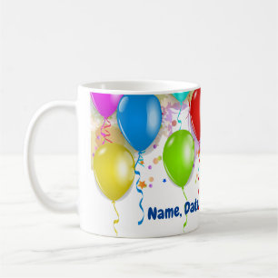 Custom Birthday Balloon Mug 