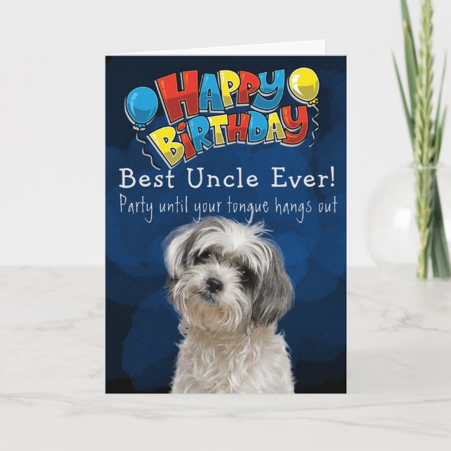 Custom Birthday Card Best Uncle Ever (Front)