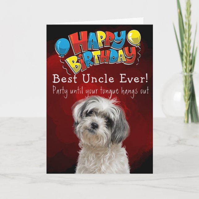 Custom Birthday Card Best Uncle Ever (Front)