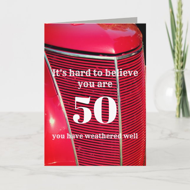 custom Birthday card humour personalise any age (Front)