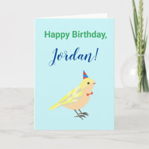 Custom Birthday Card Personalised with Name Card