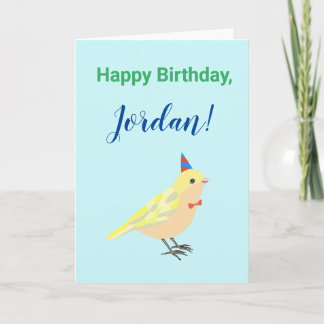 Custom Birthday Card Personalised with Name Card