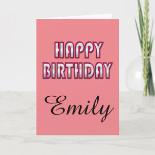 Custom Birthday card With Name Template