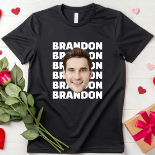 Custom Birthday Face Personalised Party Photo T-Shirt