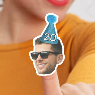 Custom Birthday Face Sticker, Sticker Face Vinyl