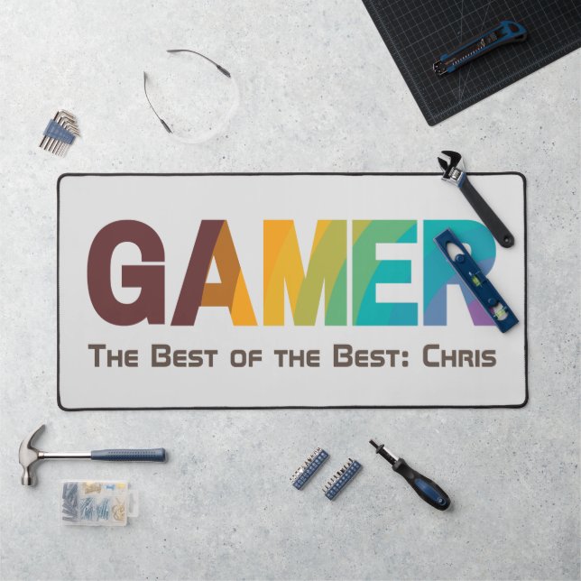 Custom Birthday Father's Day Gifts for Gamers Desk Mat (Workstation)