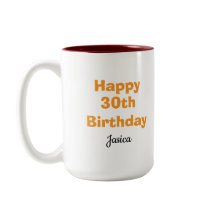 custom birthday gifts for her- 30th birthday mug