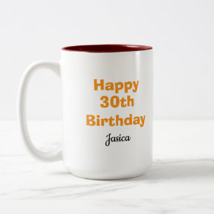 custom birthday gifts for her- 30th birthday mug