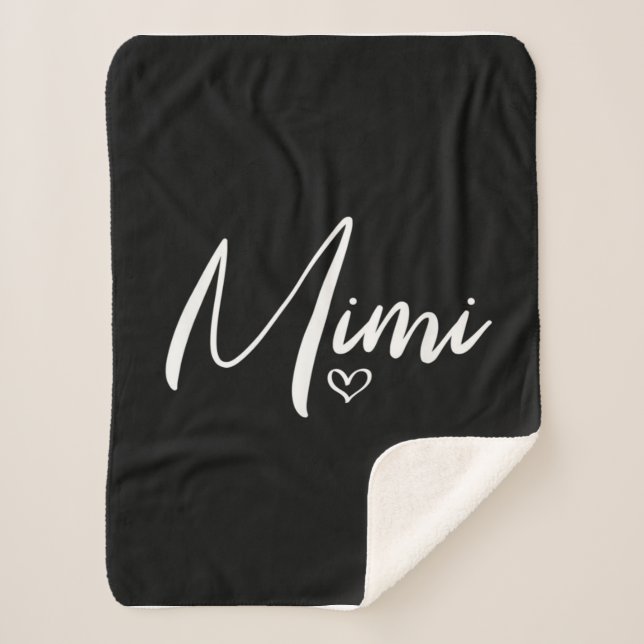 Custom Birthday Gifts for Mimi|Personalised Mimi Sherpa Blanket (Front)