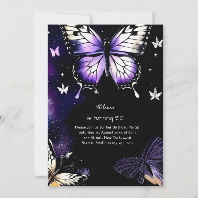 Custom Birthday Invitation (Front)