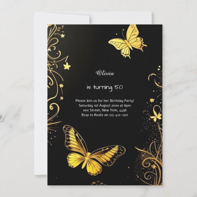 Custom Birthday Invitation (Front)