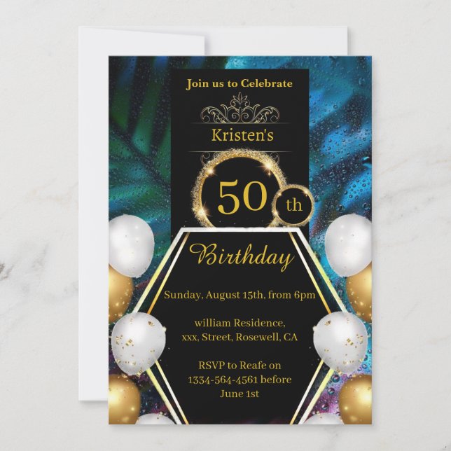 Custom Birthday Invitation (Front)