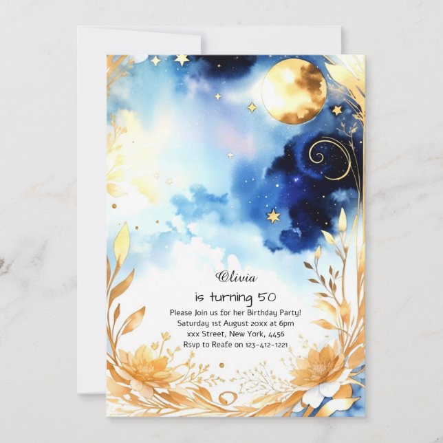 Custom Birthday Invitation (Front)