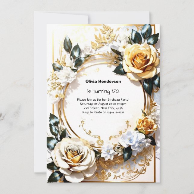 Custom Birthday Invitation (Front)