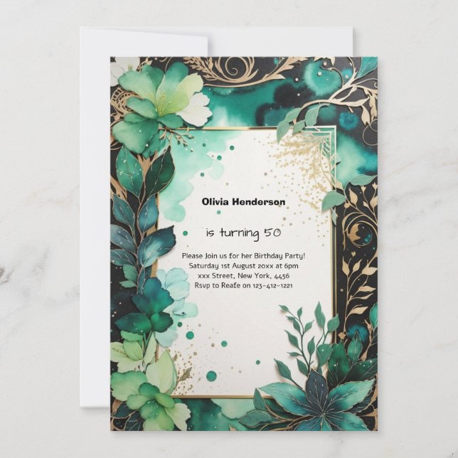 Custom Birthday Invitation (Front)