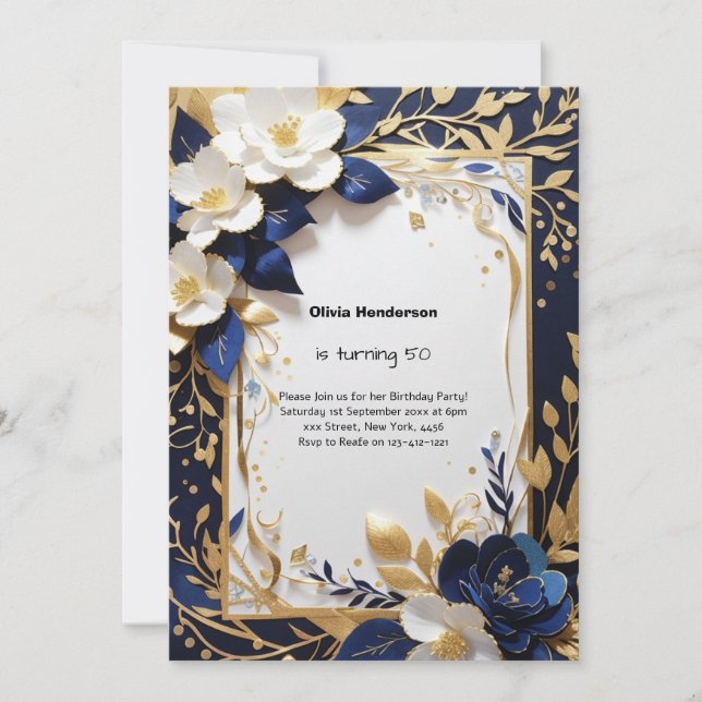 Custom Birthday Invitation (Front)