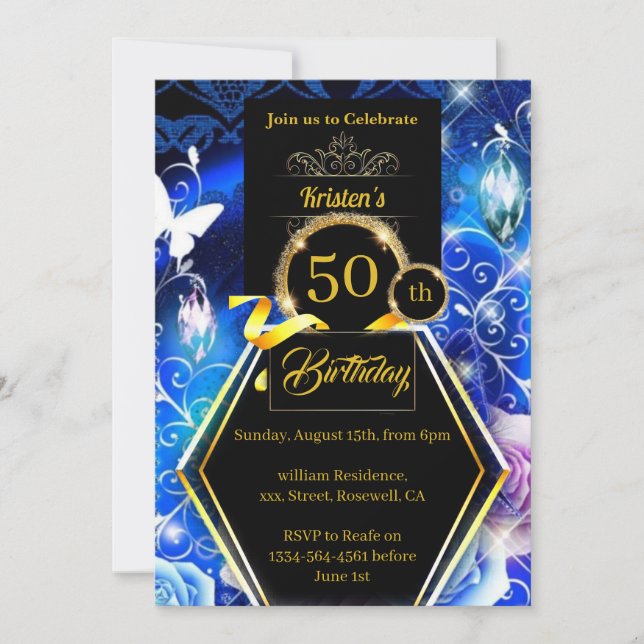 Custom Birthday Invitation (Front)