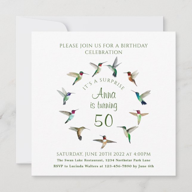 Custom Birthday Invitation (Front)
