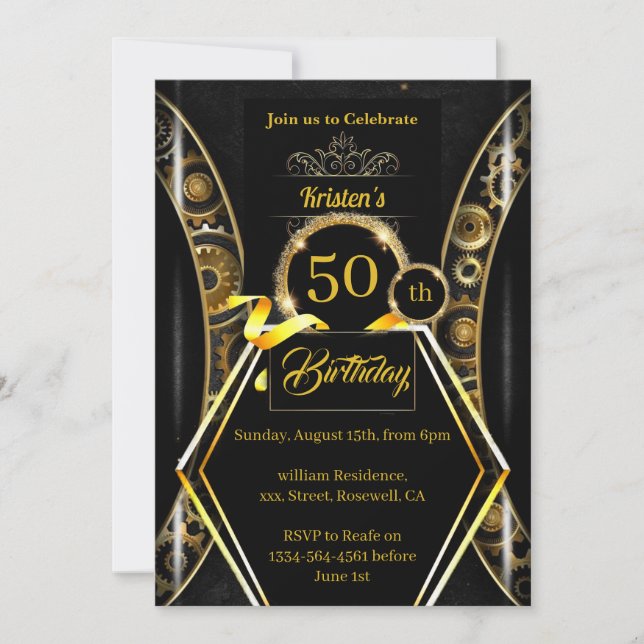 Custom Birthday Invitation (Front)