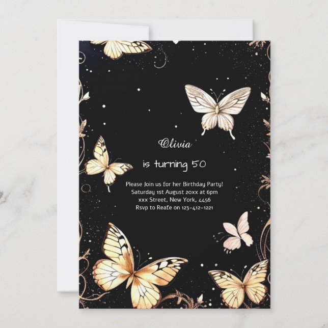 Custom Birthday Invitation (Front)