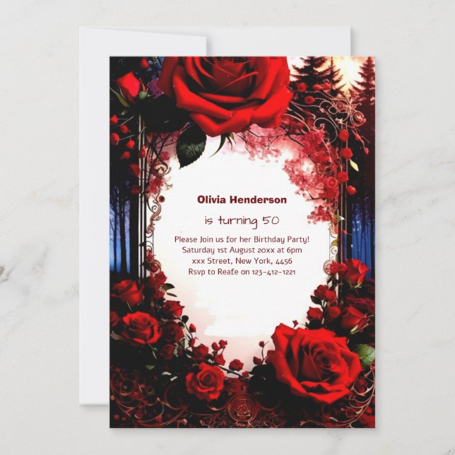 Custom Birthday Invitation (Front)